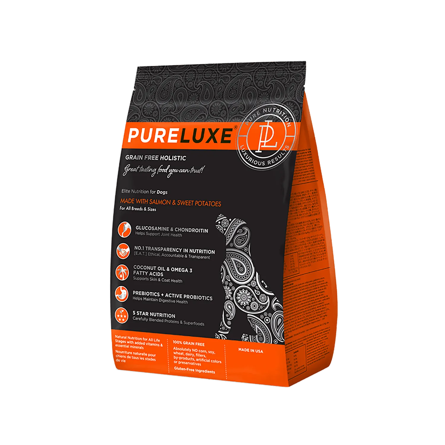 【純華 PURELUXE】鮮鮭魚無穀狗飼料 <腸胃保健>