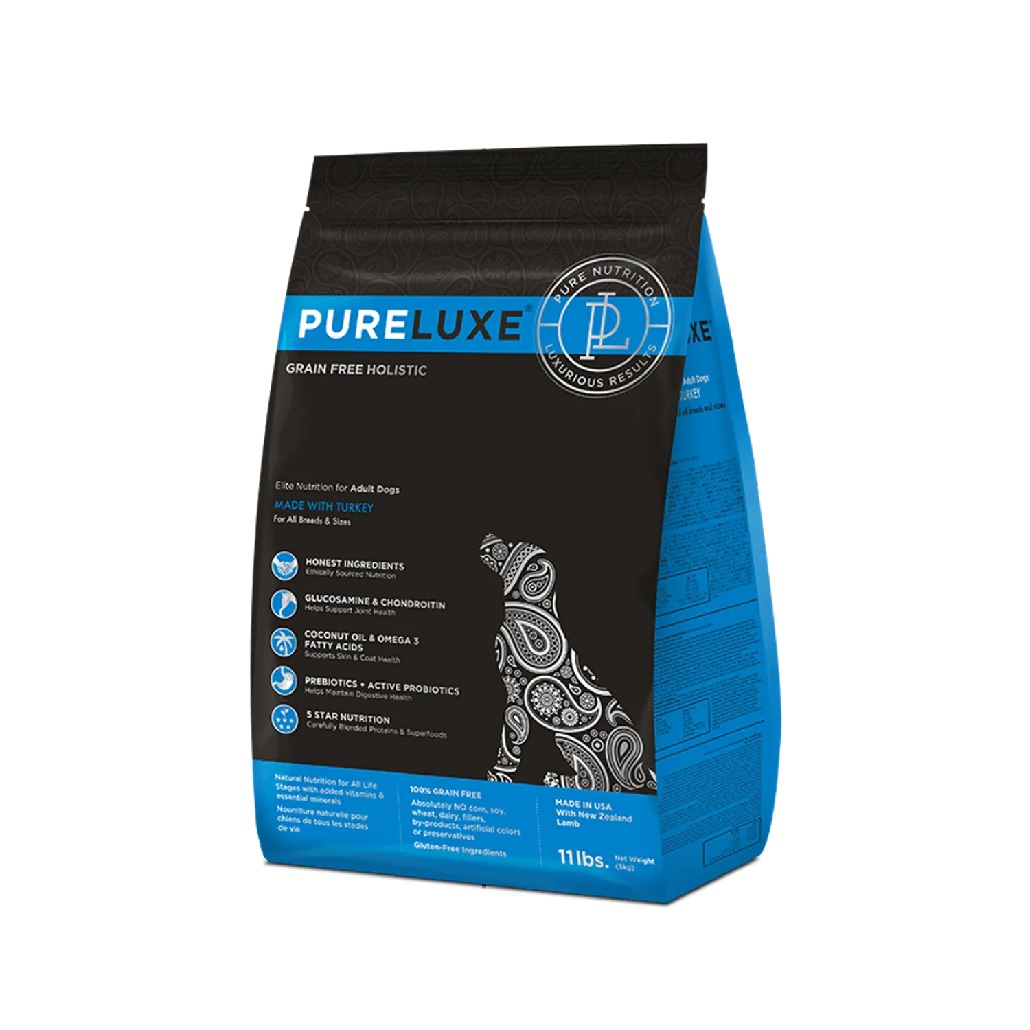 【純華 PURELUXE】火雞成犬無穀狗飼料 <挑嘴犬愛吃>