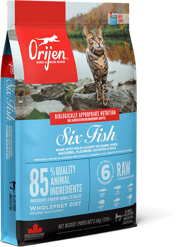 【歐睿健 Orijen】六種鮮魚無榖貓飼料