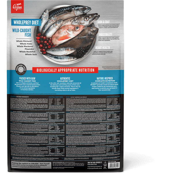 【歐睿健 Orijen】六種鮮魚無榖貓飼料