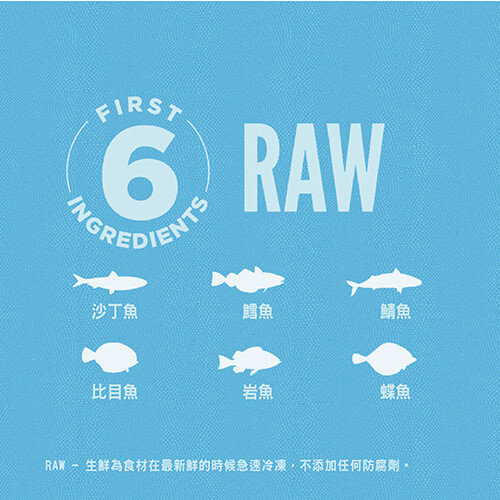 【歐睿健 Orijen】六種鮮魚無榖貓飼料