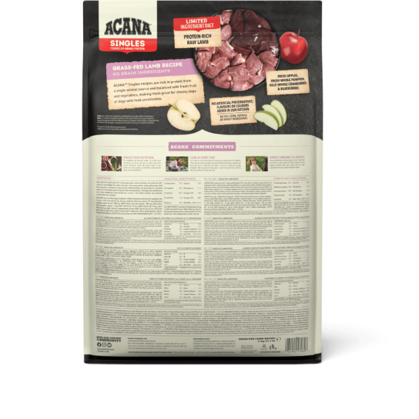 【Acana 愛肯拿】羊肉+蘋果低敏無穀狗飼料
