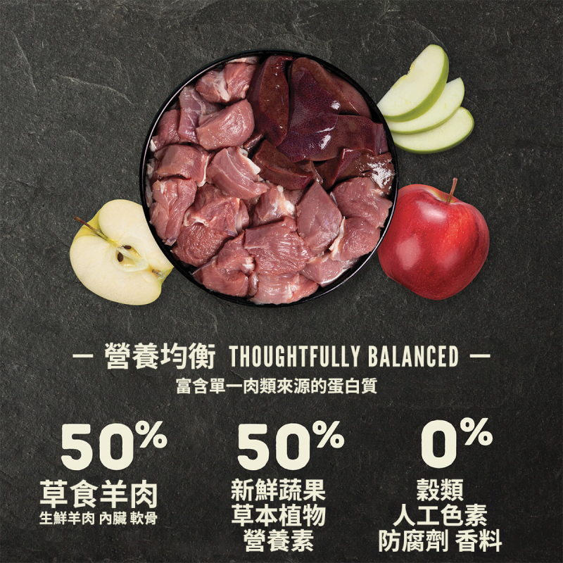 【Acana 愛肯拿】羊肉+蘋果低敏無穀狗飼料