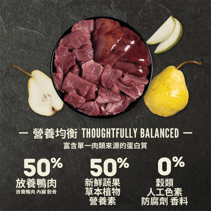 【Acana 愛肯拿】鴨肉+梨子低敏無穀狗飼料