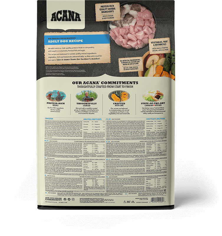 【Acana 愛肯拿】鮮雞成犬無穀配方狗飼料
