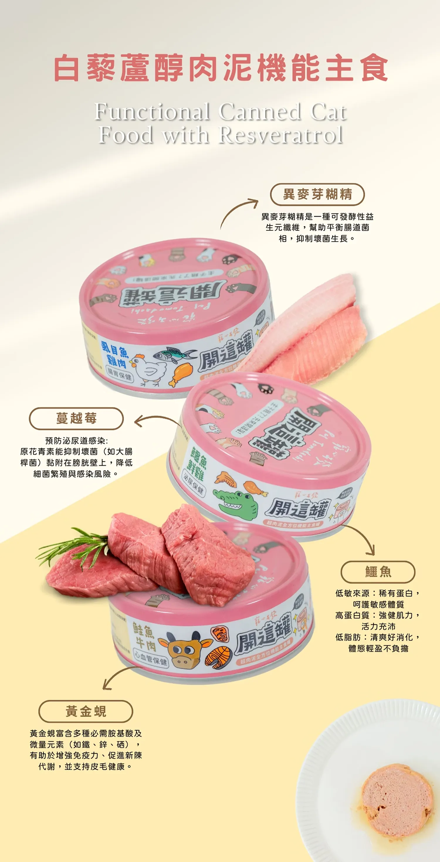 【寵心出發】開這罐｜白藜蘆醇機能主食罐