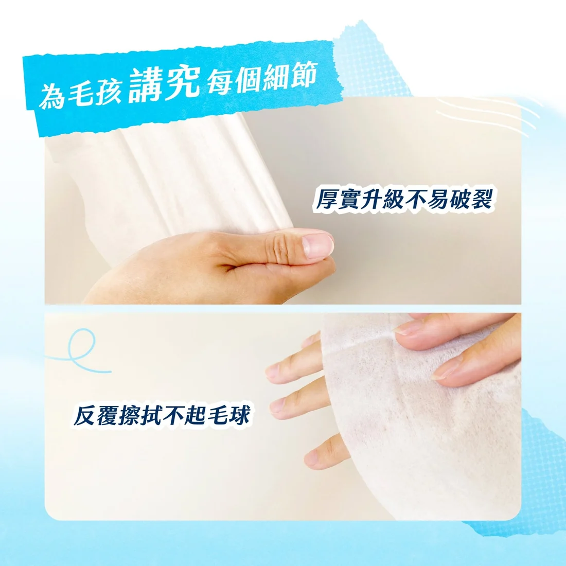 【毛孩站起來】寵物除臭抑菌濕紙巾