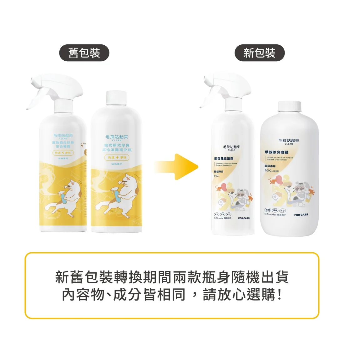 【毛孩站起來】貓貓瞬效除臭噴霧