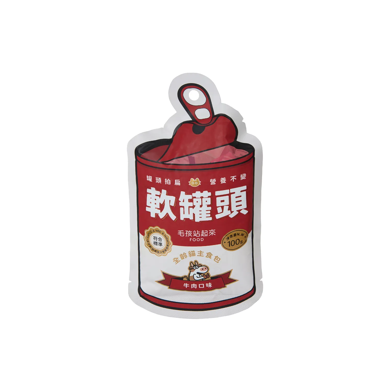 【毛孩站起來】軟罐頭 全齡貓主食餐包 100g