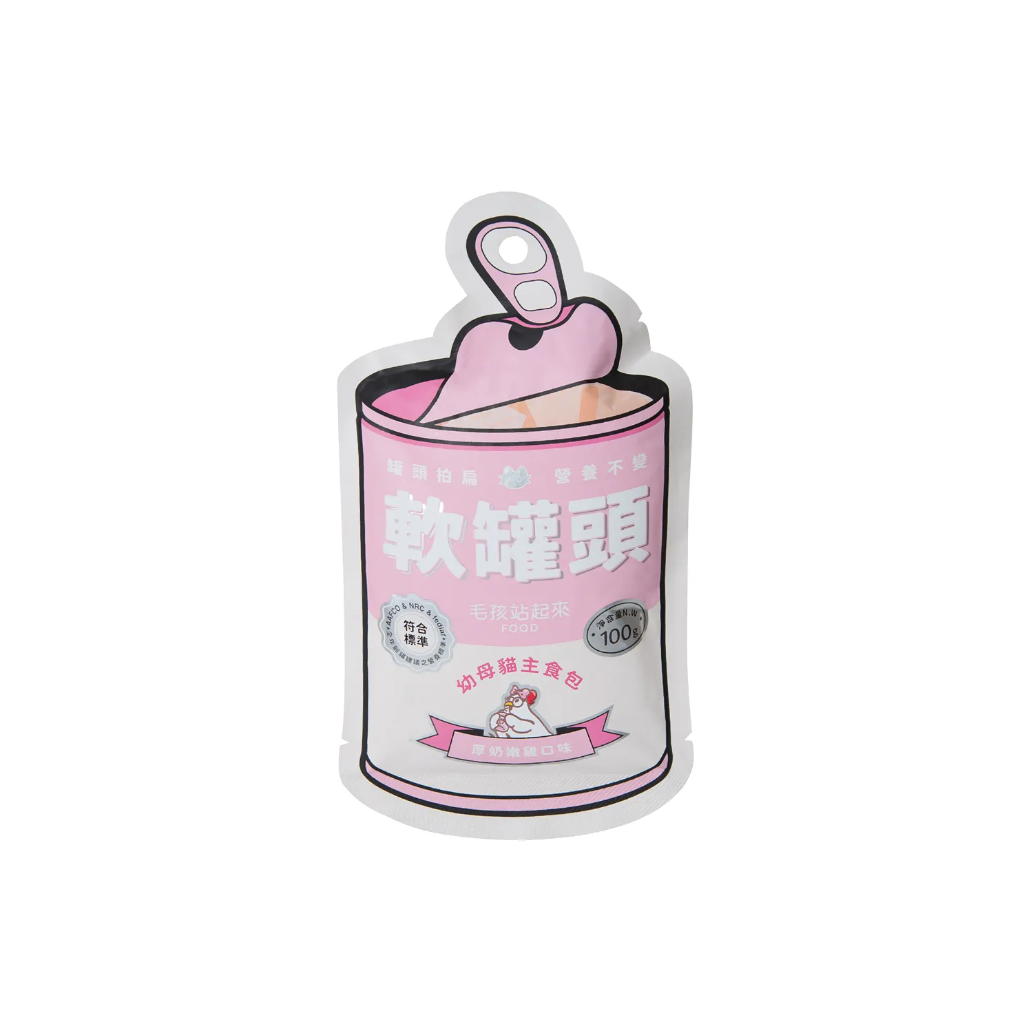 【毛孩站起來】軟罐頭 幼母貓主食餐包 100g