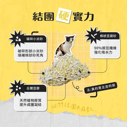 【毛孩站起來】五吉貓 小米科學貓砂