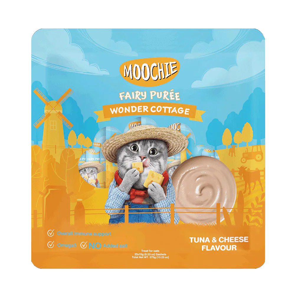 【Moochie姆吉】濃郁奶香貓肉泥 (Party包)