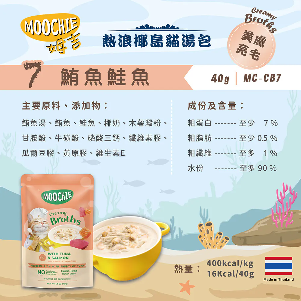 【Moochie姆吉】熱浪椰島貓湯包