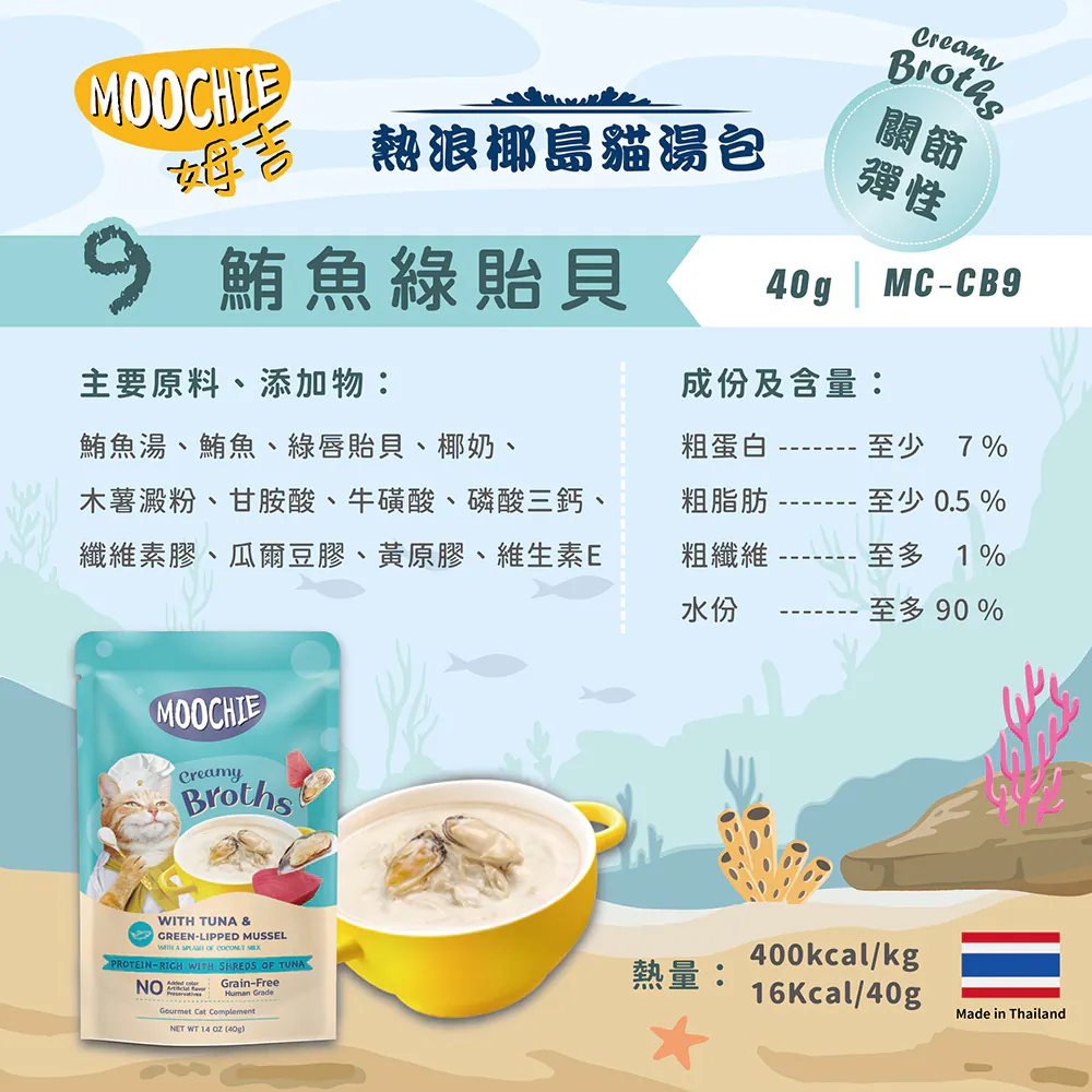 【Moochie姆吉】熱浪椰島貓湯包