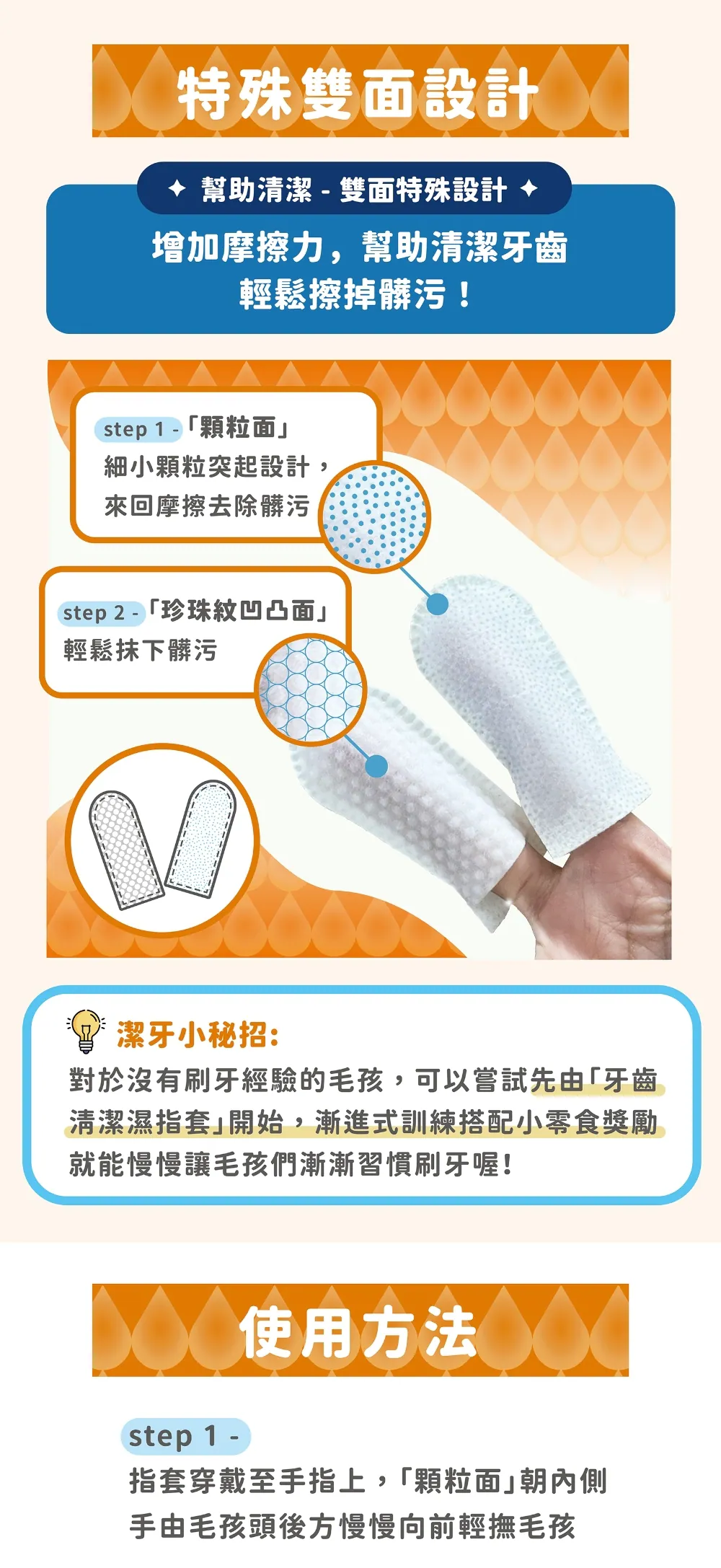 每日潔 寵物牙齒清潔濕指套
