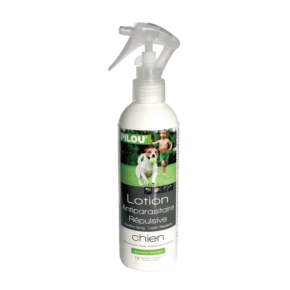 【法國皮樂Pilou】非藥用防蚤蝨蚊噴劑-犬用 250ml | 寵物防蚤防蚊 GMP認證法國製造 派卡瑞丁