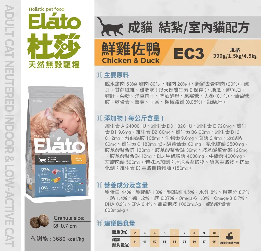 EC3結紮-室內貓配方