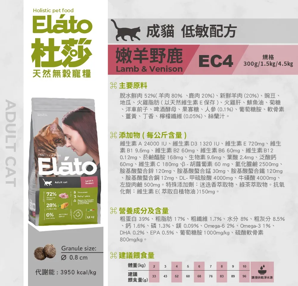 EC4成貓低敏配方
