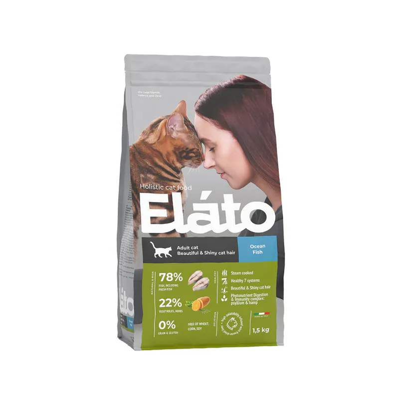 【Elato 杜莎】天然無榖貓糧-EC5成貓亮毛配方