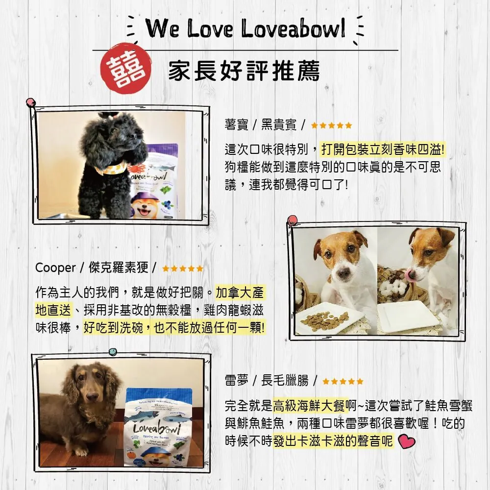 【囍碗】Loveabowl 加拿大天然無穀犬糧