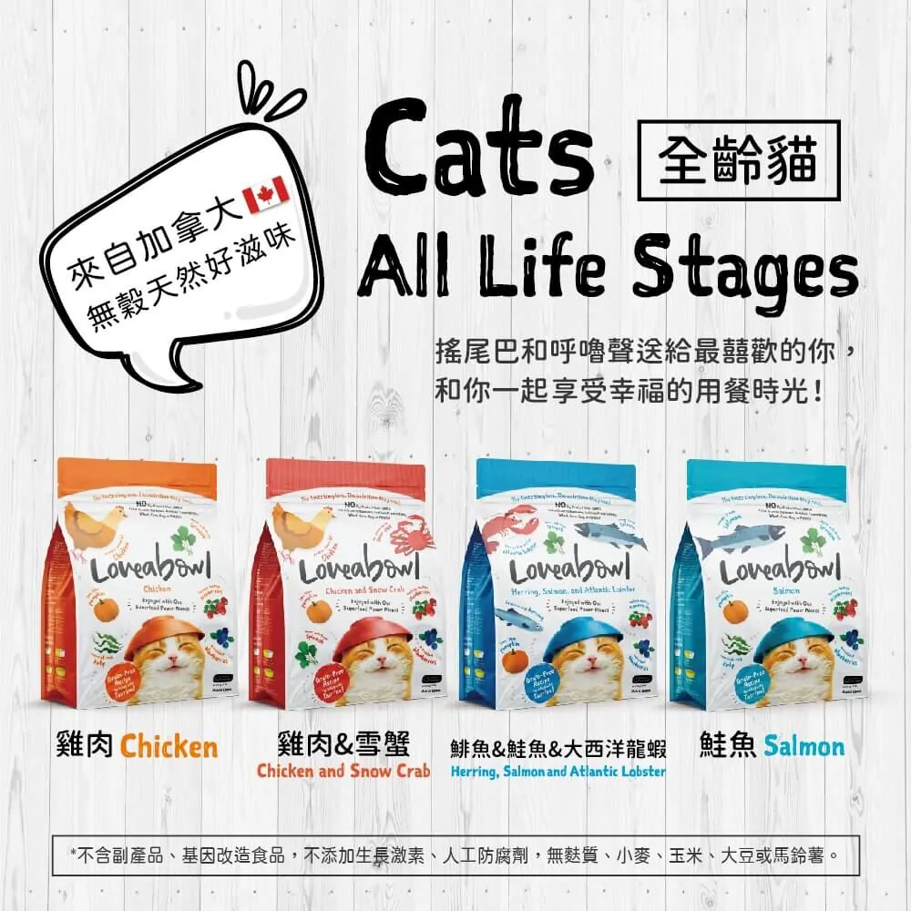 【囍碗】Loveabowl 加拿大天然無穀貓糧