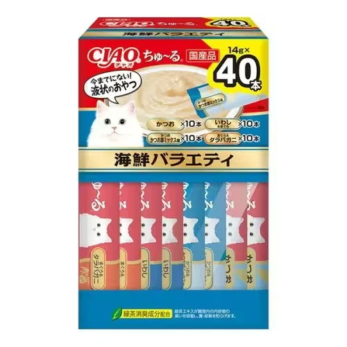 【日本CIAO】啾嚕肉泥 綜合口味盒裝 | 40入