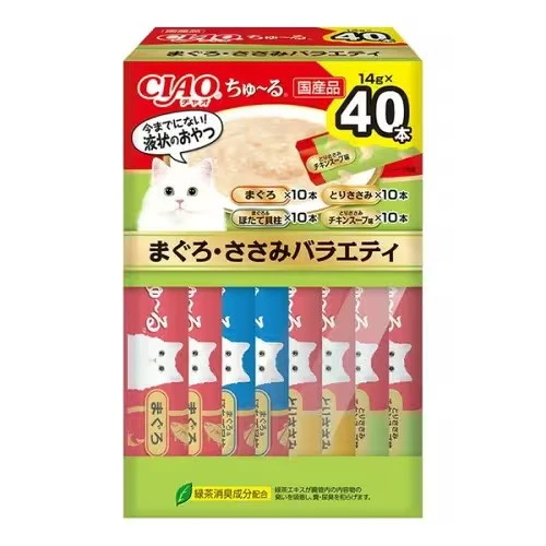 【日本CIAO】啾嚕肉泥 綜合口味盒裝 | 40入