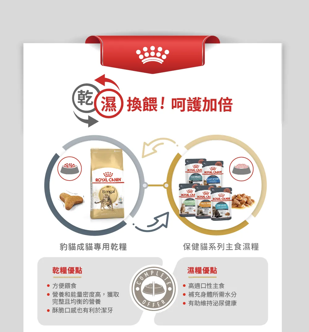 【ROYAL CANIN 皇家】BG40 豹貓成貓專用乾糧