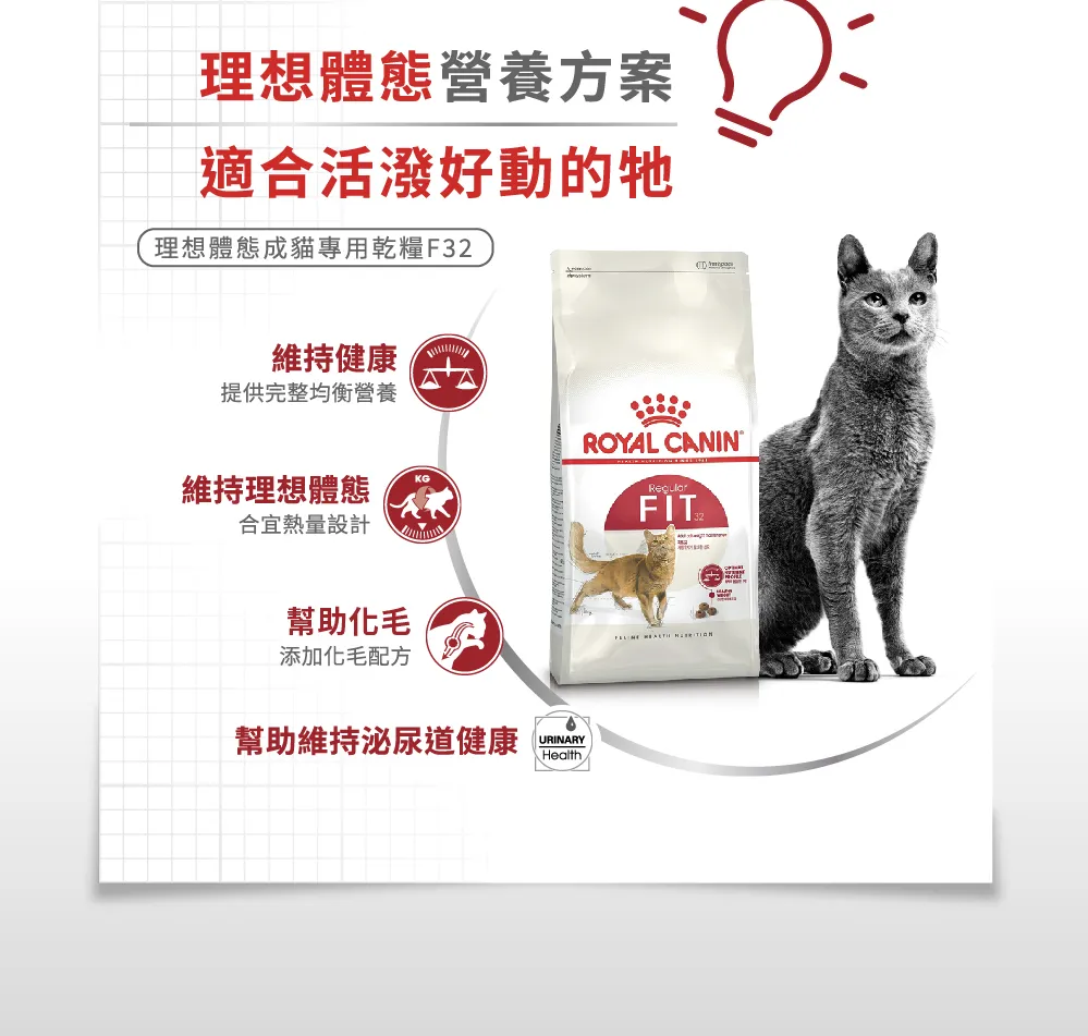 【ROYAL CANIN 皇家】F32 理想體態成貓專用乾糧