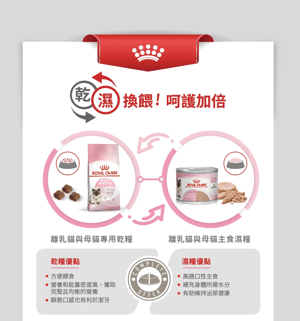 【ROYAL CANIN 皇家】BC34 離乳貓與母貓專用乾糧
