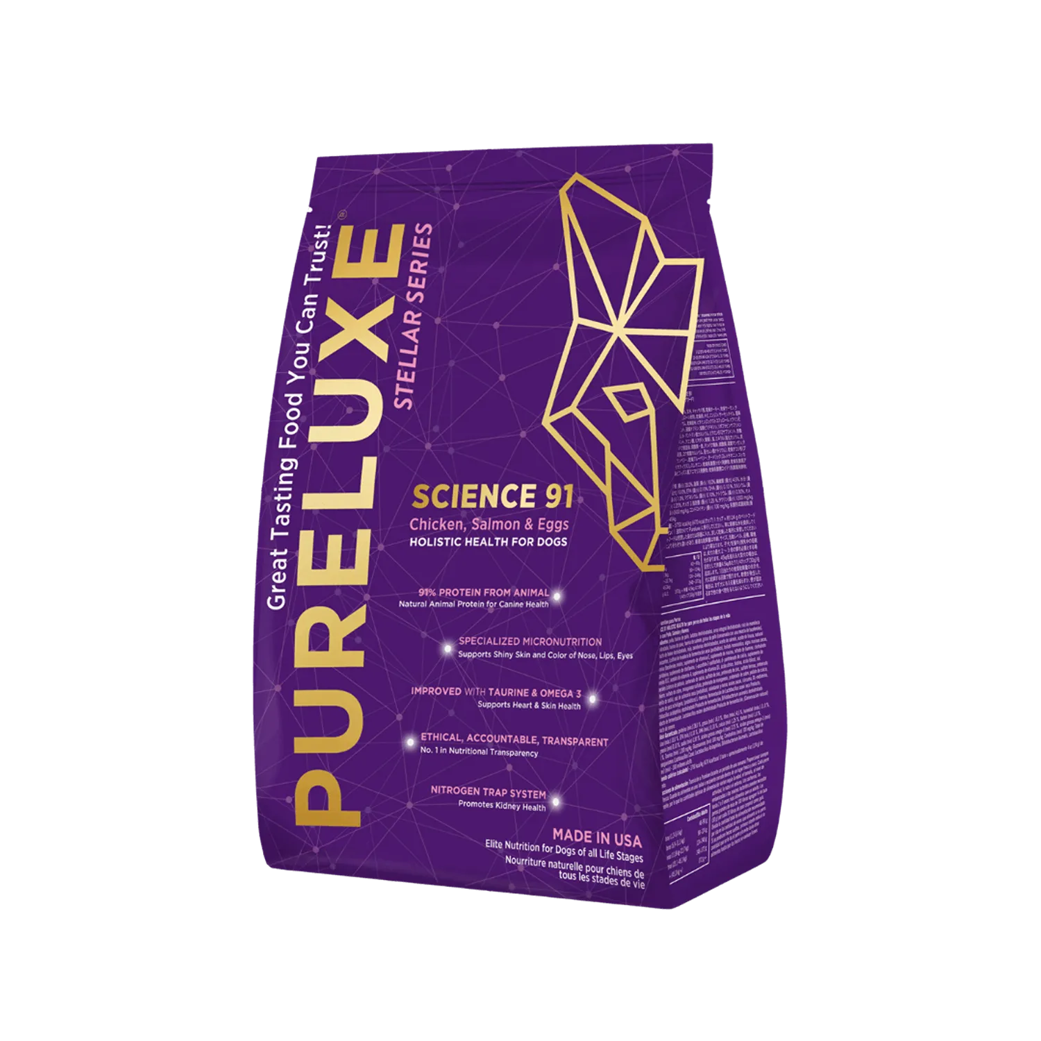 【純華 PURELUXE】91益菌機能狗飼料 <高蛋白益菌>