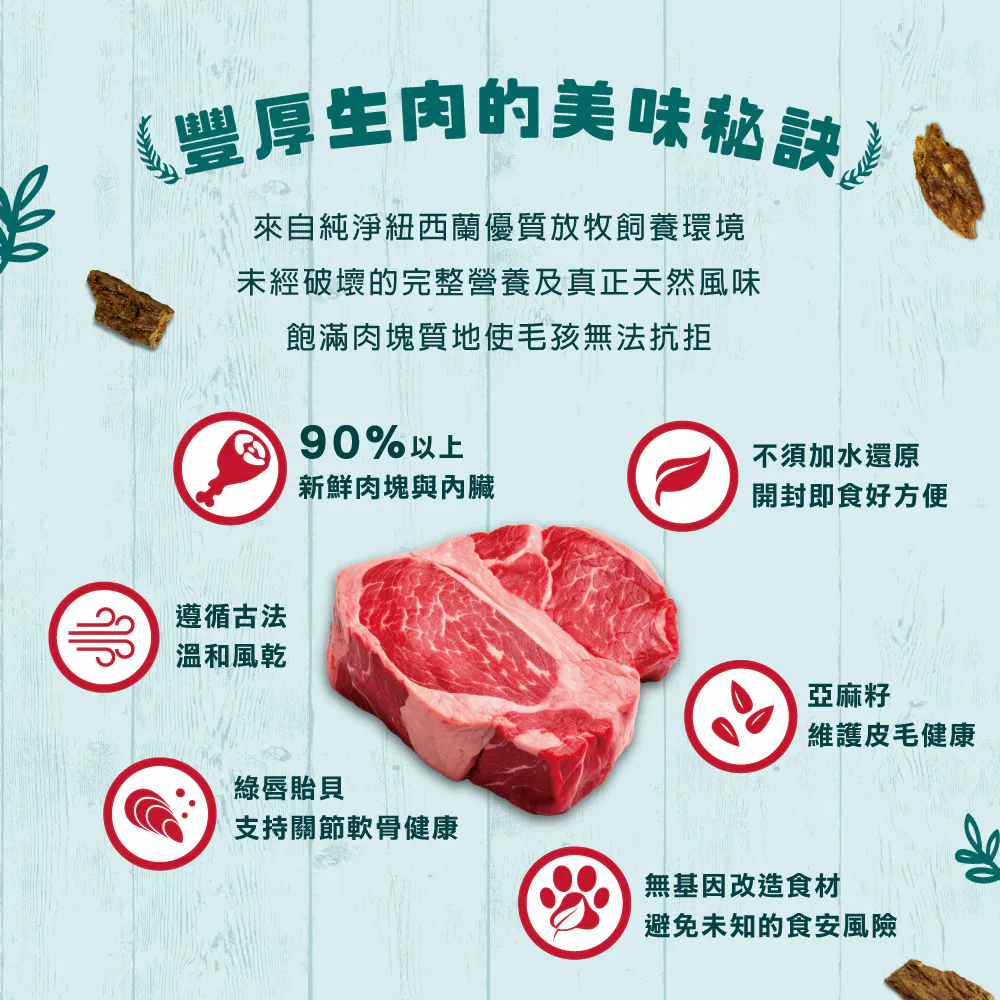 紐西蘭風乾主食犬糧