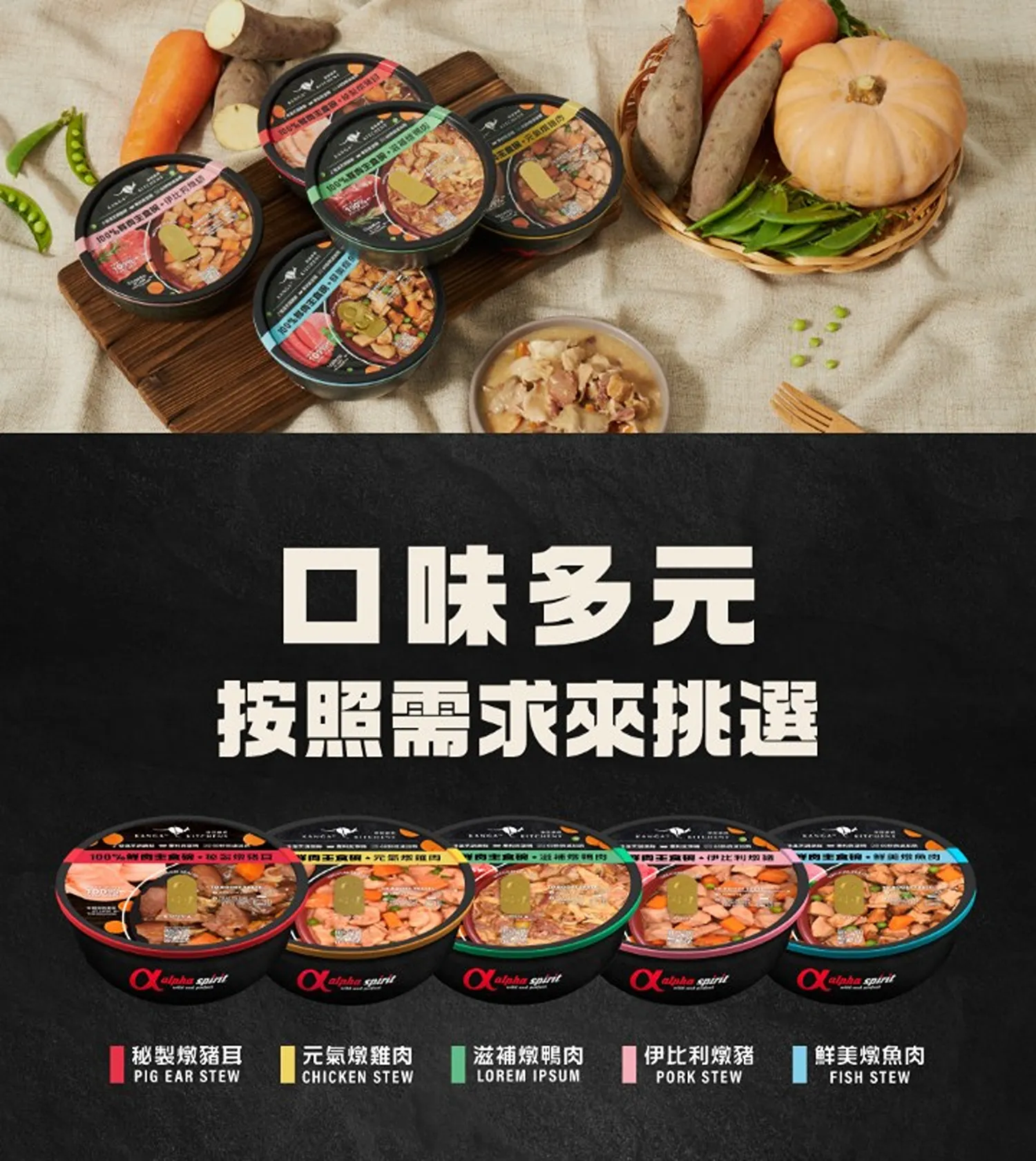 100%鮮肉主食碗