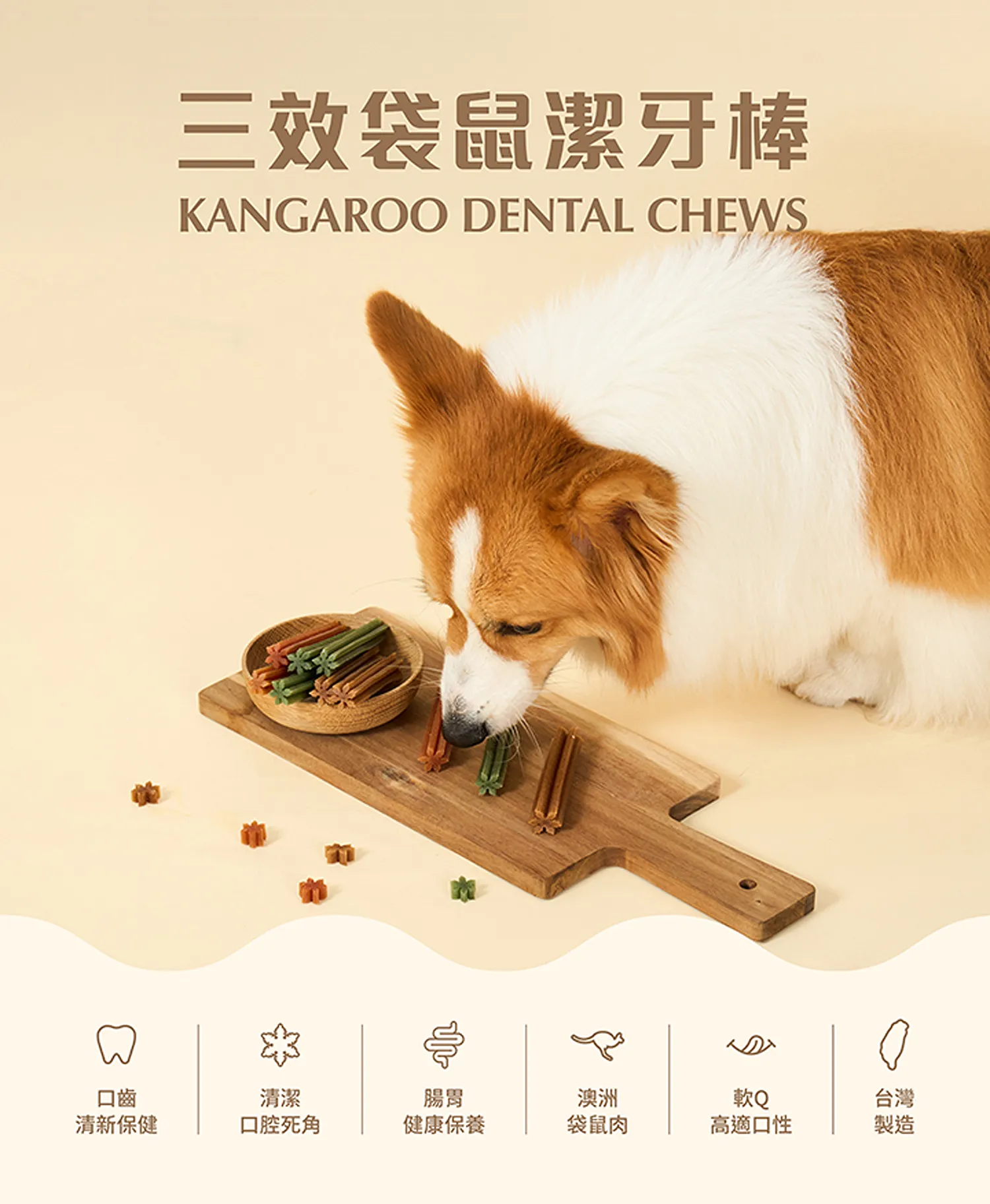 三效袋鼠潔牙棒