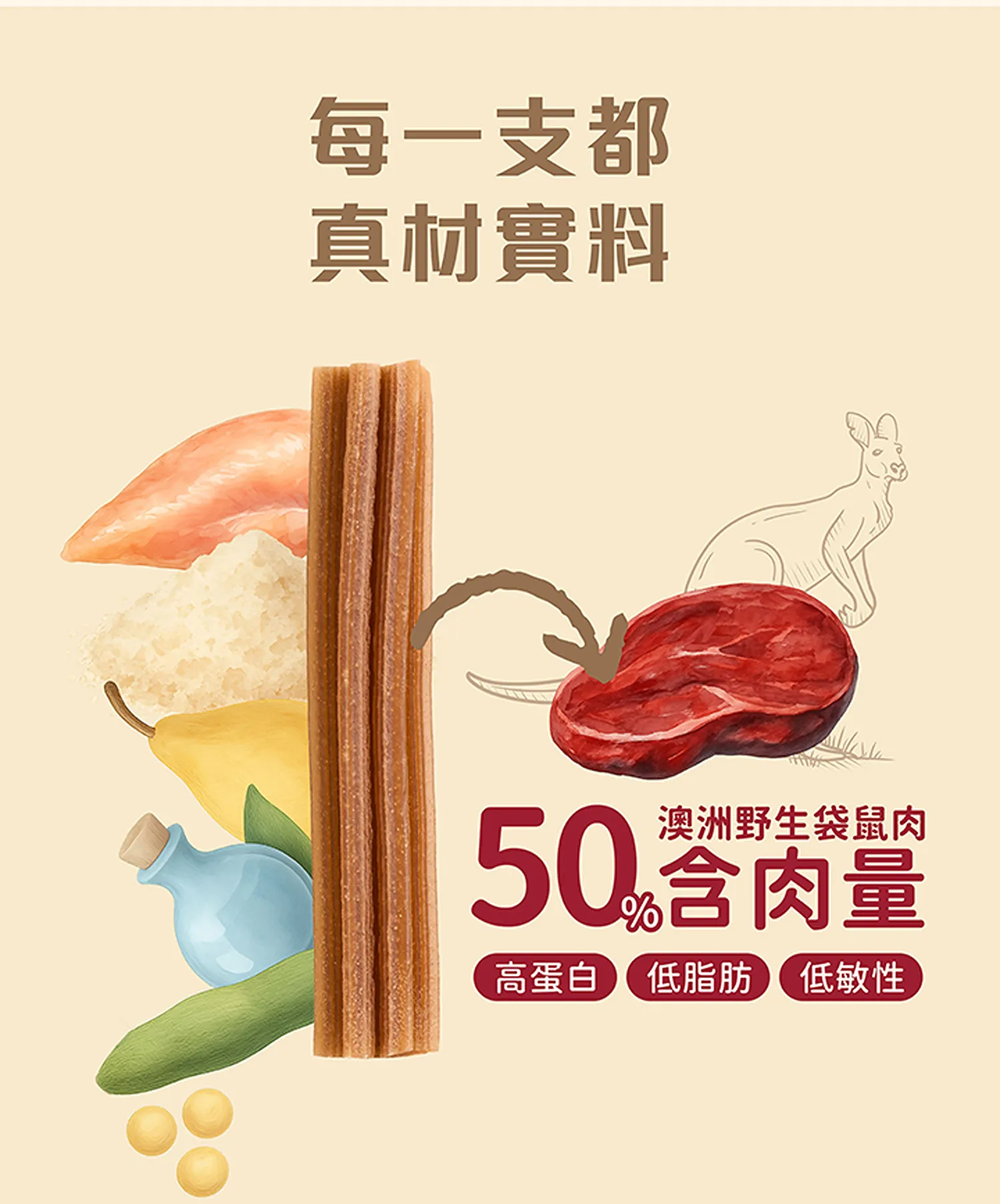 三效袋鼠潔牙棒