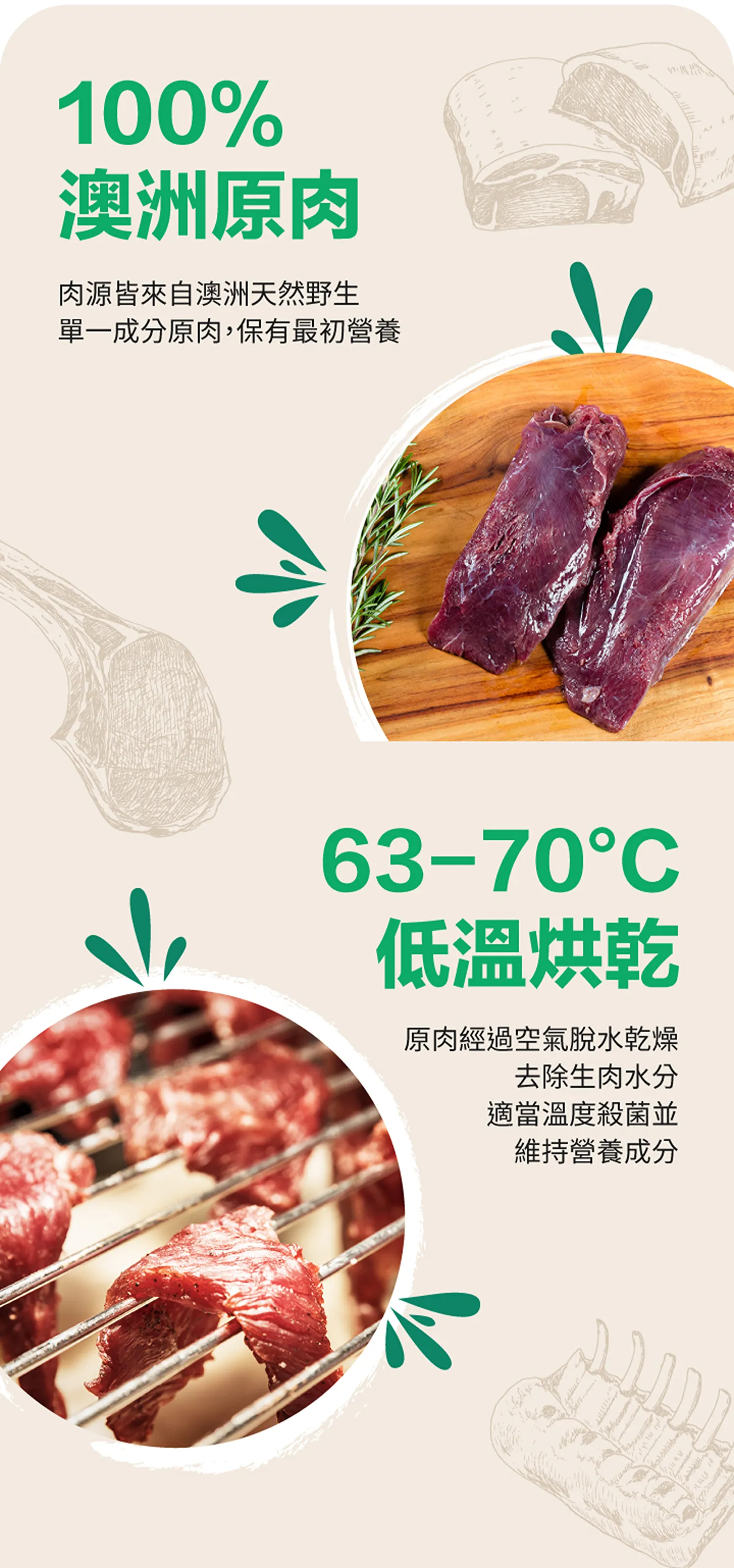 野生袋鼠肉乾