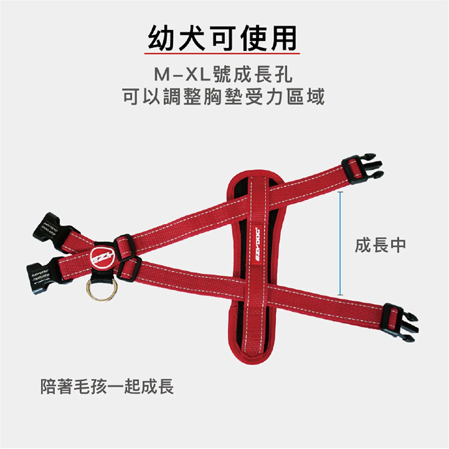狗體工學胸背帶