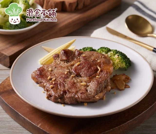 源食本舖-免運台灣國產蒜香梅花豬排4包