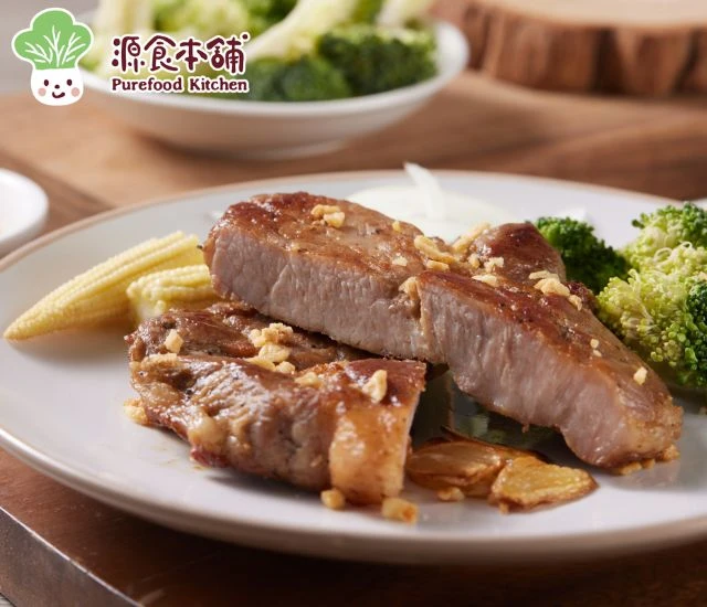 源食本舖-免運台灣國產蒜香梅花豬排4包