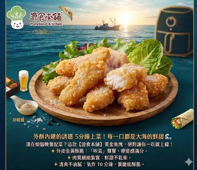 黃金魚塊 1000g /包