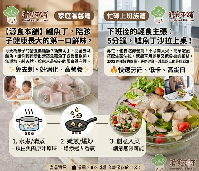 含運熱銷組台灣鱸魚丁200G7包