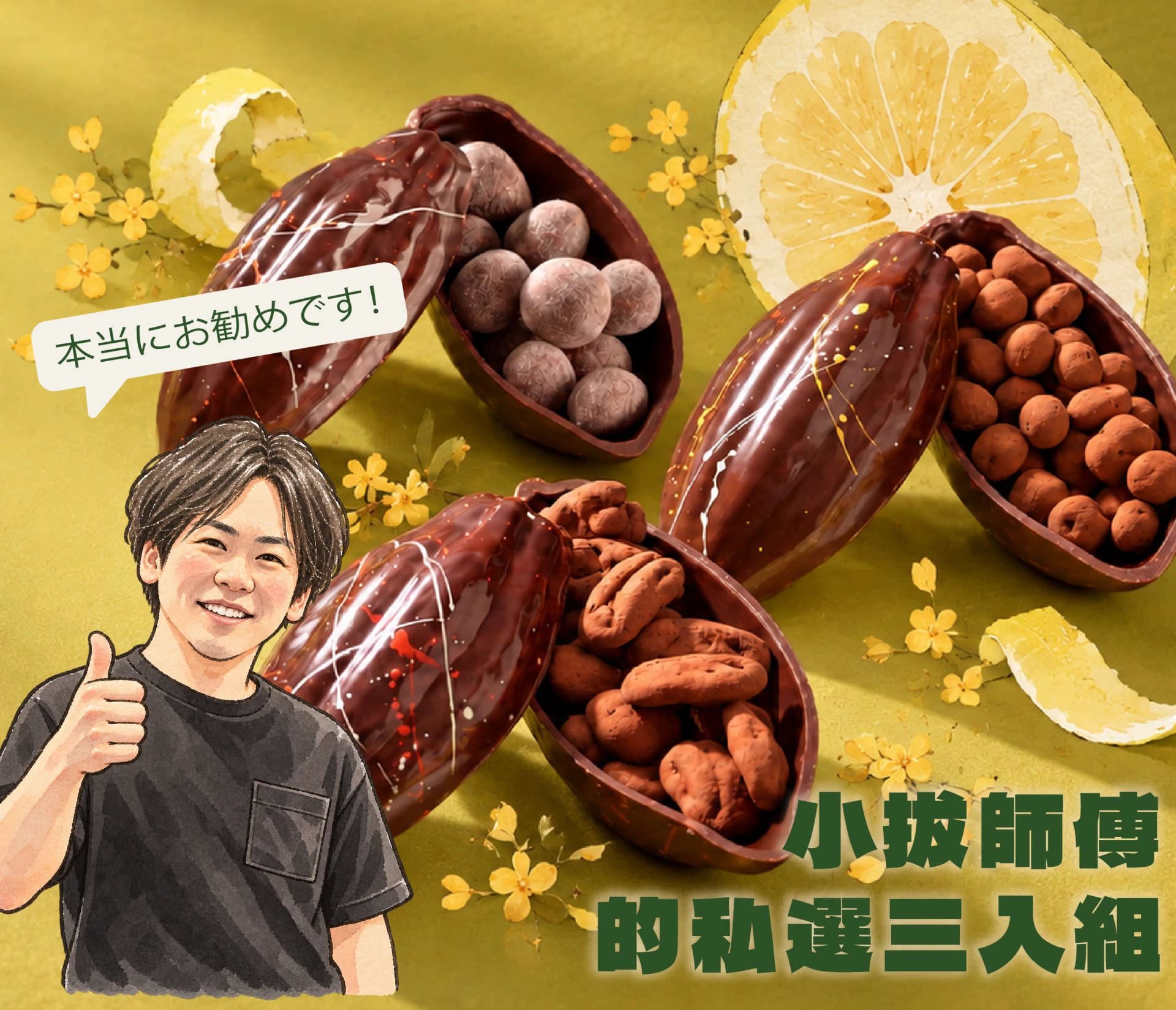 小拔師傅的私選三入組Chef Tomohiro Onuki's Handpicked Trio