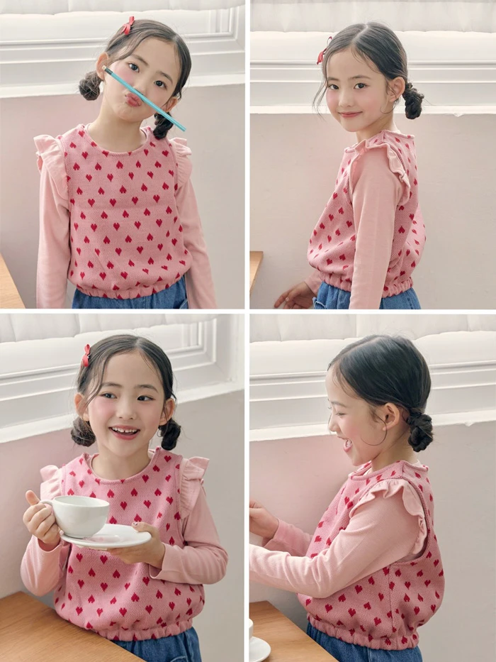 BBB(MINIJUN)|愛心針織背心