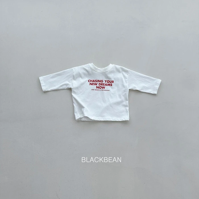 BLACKBEAN|追逐夢想大字母落肩長袖 T 恤