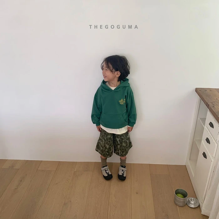 THEGOGUMA|迷彩豹紋寬版五分哈倫褲