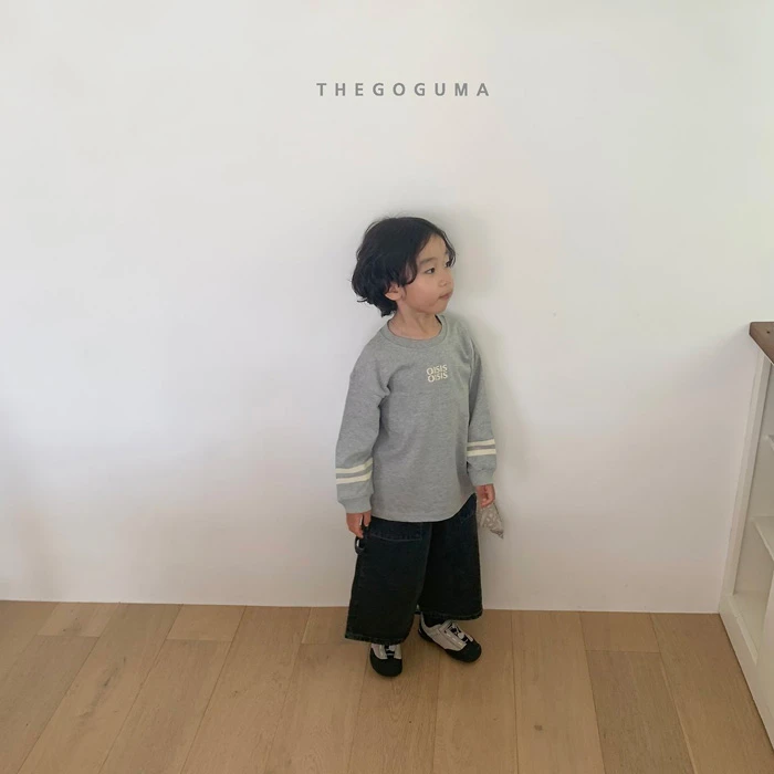 THEGOGUMA|雙條撞色橫線織帶長袖T恤