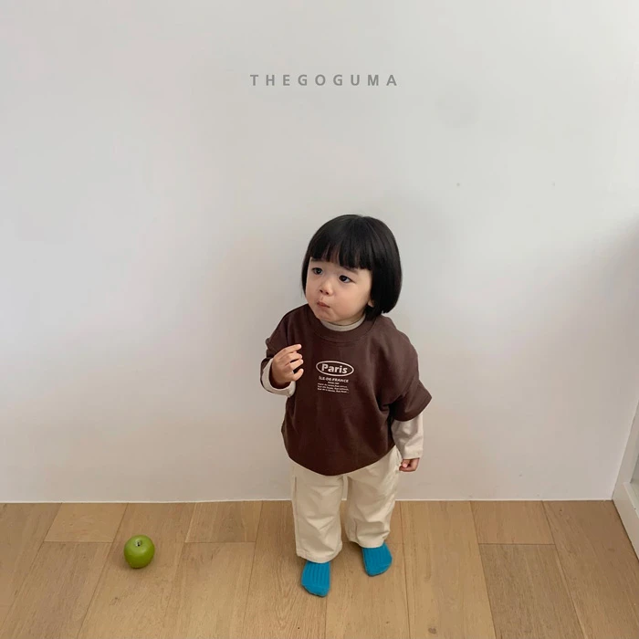 THEGOGUMA|韓系微廓形落肩七分袖T恤