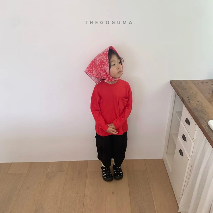 THEGOGUMA|復古捲邊純棉頭巾領巾