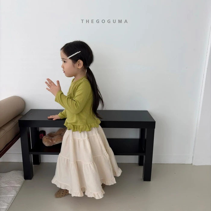 THEGOGUMA|法式浪漫荷葉邊吊帶兩件式長袖T恤