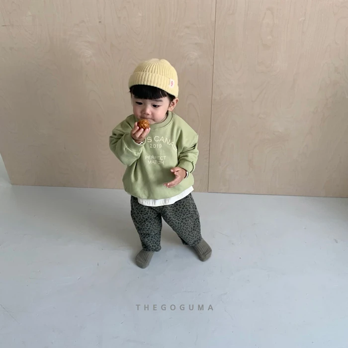 THEGOGUMA|水洗大繭型豹紋長褲